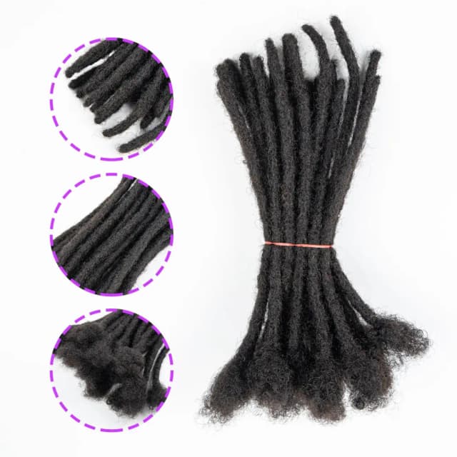 Human Hair Dreadlock Extensions Trendy Styles https://luckeladybug.com/products/100-human-hair-dread