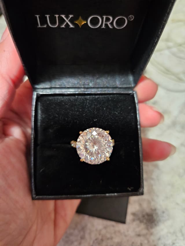 Moissanite Solitaire Ring 