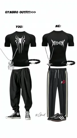 Gym bro outfit #compressionshirt #spidermancompressionshirt #gymoutfit #gymbro #gym #outfit #matchin