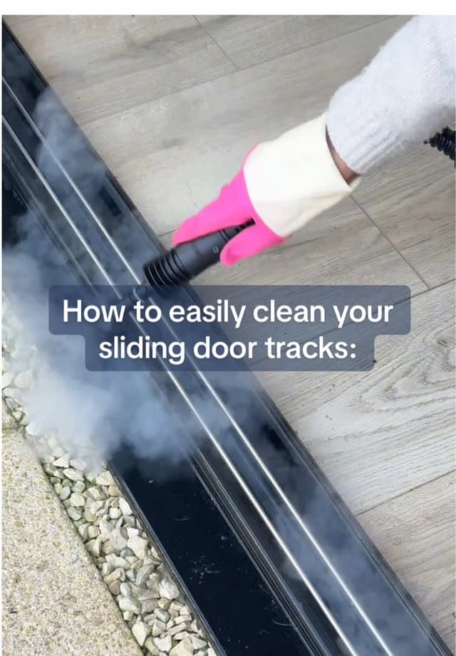 🚪Here’s how to clean your sliding door tracks!  With the sunlight beginning to shine, it’s time to 