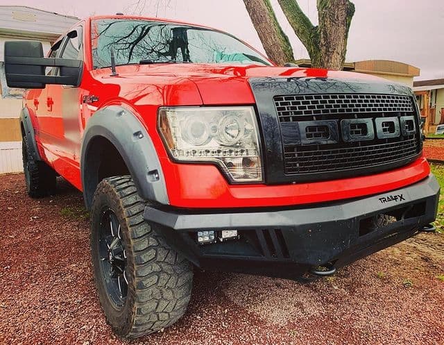 ðŸ“¸: @martzy_91 
F150 with TrailFX Front Bumper, LED Lights, and Fender Flares ðŸ§¨

#TrailFX #f150